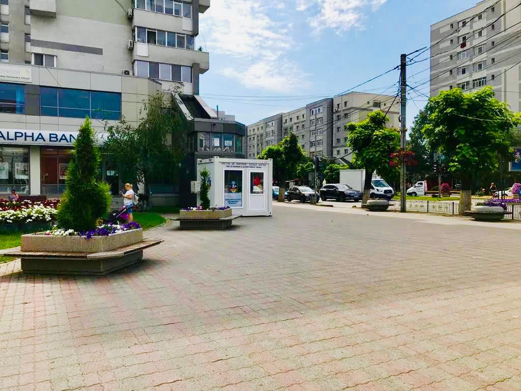 Primăria Slatina, puncte de primajutor, în caniculă. Trei containere