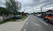 Mașina condusă de un tânăr de 19 ani a acroșat un alt autoturism, la Curtișoara
