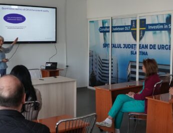 Un specialist din Lituania, training privind optimizarea protocoalelor CT, la Spitalul Slatina
